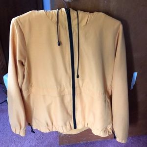 Forever 21 Yellow Jacket with Hood